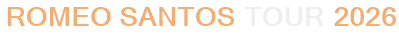 Romeo Santos Tour 2026
